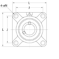 Koyo JTEKT Cast iron flanged block bearing unit :: UCFS 309