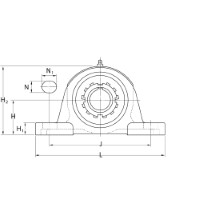 Koyo JTEKT Kussenlagerblok gietijzer :: UKP 217