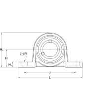 Koyo JTEKT Kussenlagerblok zink :: UP 002JE1