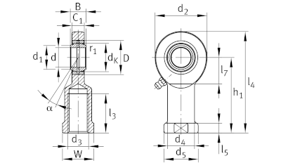 INA/Elges Stangkop binnendraad links, onderhoudsplichtig :: GIL10-DO :: 2