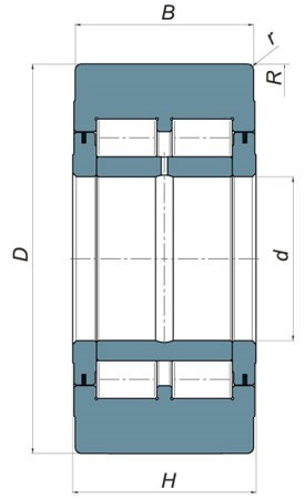 CR Cilinderlager (60x150x73) :: RSU 60-150