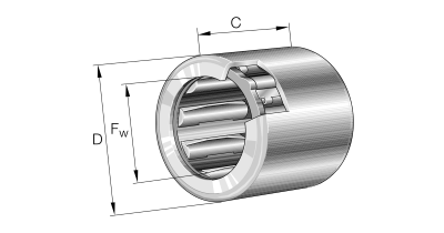 INA Vrijloopkoppeling (10x14x12) :: HF1012-L564