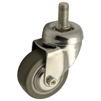 Zwenkwiel rubber 60mm (G-P6/GRU-DR/M12X25-CH) :: 28-6060