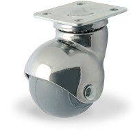 Zwenkwiel rubber 30mm (G-CH/GRU-PL) :: 33-4101G