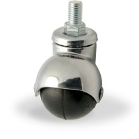 Zwenkwiel rubber 40mm (G-CH/RU-DR/M8X15) :: 33-6102