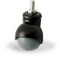 Zwenkwiel rubber 40mm (G-ZW/GRU-DR/M8X15) :: 33-6112G