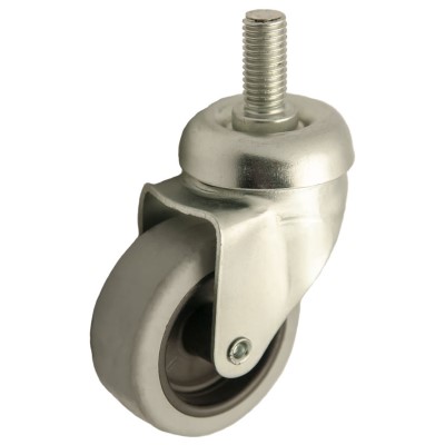 Zwenkwiel rubber 125mm (G-P6/GRU-DR/M12x25-verzinkt) :: 27-6125