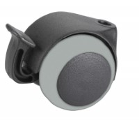 Zwenkwiel kunststof 50mm met voorrem (G-ZW/TPE) :: 34-0056