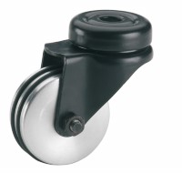 Zwenkwiel rubber 75mm (G-ALU/RU-BO/ZW) :: 39-4024