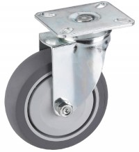 Zwenkwiel rubber 125mm (K-P6/TRU-PL) :: 26-4205