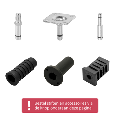 Zwenkwiel kunststof 35mm (G-ZW/TPE) :: 34-0011 :: 3