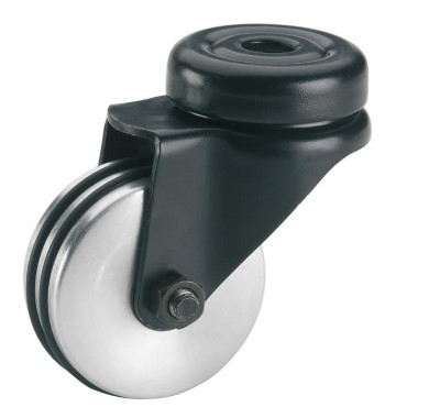 Zwenkwiel rubber 50mm (G-ALU/RU-BO/ZW) :: 39-4022