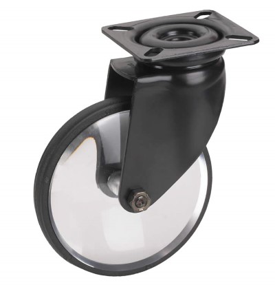 Zwenkwiel rubber 60mm (G-PLEXI/RU-PL/ZW) :: 39-1003