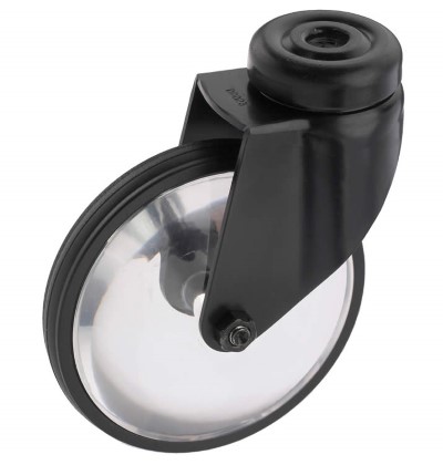 Zwenkwiel rubber 90mm (G-PLEXI/RU-BO/ZW) :: 39-1026