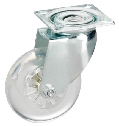 Zwenkwiel kunststof 50mm (G-PP/PU-PL-verzinkt) :: 39-0012