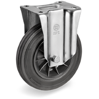 Bokwiel rubber 125mm (G-PP/RU-NL) :: 52-5703