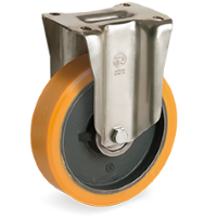 Bokwiel kunststof 125x38mm (K-GY/PU-P/PL) :: 64-6853