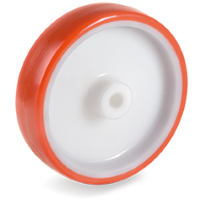 Loswiel kunststof 125mm met 15mm gat (G-P6/IPU) :: 60-1103