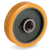 Loswiel kunststof 150x50mm (KH47x14-GY/PU) :: 64-4154