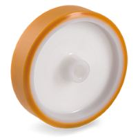 Loswiel kunststof 150mm met 20mm gat (G-P6/PU) :: 66-1104