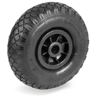 Loswiel rubber/lucht 260x85mm met 20mm gat (G-ruit profiel-PP/RU) :: 82-2601