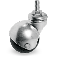 Zwenkwiel rubber 30mm (G-CH/RU-DR/M8X15) :: 33-6101