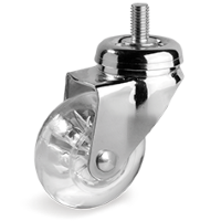 Zwenkwiel kunststof 50mm (G-PLEXI/PU-DR) :: 39-2102