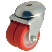 Swivel castor plastic 50mm (G-P6/IPU-BO/TW) :: 36-3202
