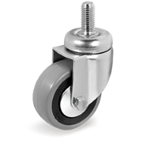 Zwenkwiel rubber 50x18mm (G-PP/GRU-DR/M8x15-DRB) :: 37-6101