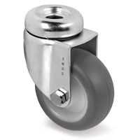 Zwenkwiel rubber 75x24mm RVS (G-PP/TGRU-BO) :: 38-3303NX