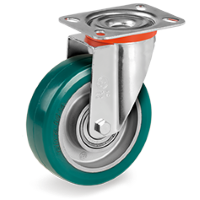 Zwenkwiel kunststof 100x40mm (K-AL/PU-NL/PL-AP45) :: 62-4402