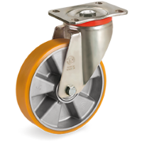 Zwenkwiel kunststof 200mm (K-AL/PU-P/PL) :: 65-7606