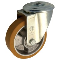 Zwenkwiel kunststof 100mm (K-AL/PU-NL/BO-AP45) :: 65-6402