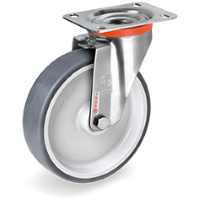 Zwenkwiel rubber 80x30mm RVS (R-PP/TGRU-NLX/PL-AP40) :: 71-4601