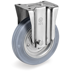 Rigid castor rubber 100mm (R-PS/GRU-NL/PL) :: 23-5902