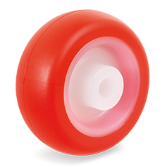 Loswiel kunststof 60mm met 8mm gat (G-P6/IPU) :: 36-1103