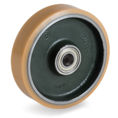 Loswiel Vulkollan 200x50mm met 25mm gat (K-GS/VUL) :: 63-2226