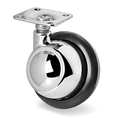 Zwenkwiel rubber 55mm (G-RU-PL/RECHTS) :: 35-4102