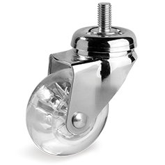 Zwenkwiel kunststof 50mm (G-PLEXI/PU-DR) :: 39-2102