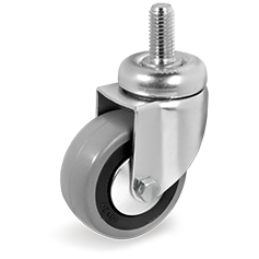 Zwenkwiel rubber 50x18mm (G-PP/GRU-DR/M8x15-DRB) :: 37-6101