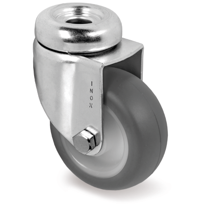 Zwenkwiel rubber 60x24mm RVS (G-PP/TGRU-BO) :: 38-3202NX