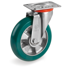 Swivel castor plastic 200x50mm (K-AL/PU-NL/PL/ER) :: 62-8716