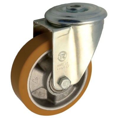 Zwenkwiel kunststof 100mm (K-AL/PU-NL/BO-AP45) :: 65-6402