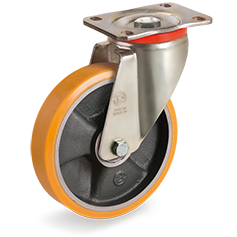 Zwenkwiel kunststof 200x45mm (K-GY/PU-P/PL) :: 65-7406