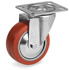 Zwenkwiel rubber 100mm (K-AL/ERU-NL/PL) :: 72-4452PF