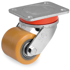 Zwenkwiel kunststof 80X70mm (K-ST/PU-MHD) :: 75-8301